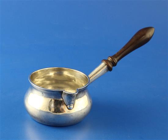 A George III silver brandy saucepan, gross 3.5 oz.
